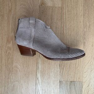 Women's Perforated Ankle Boots